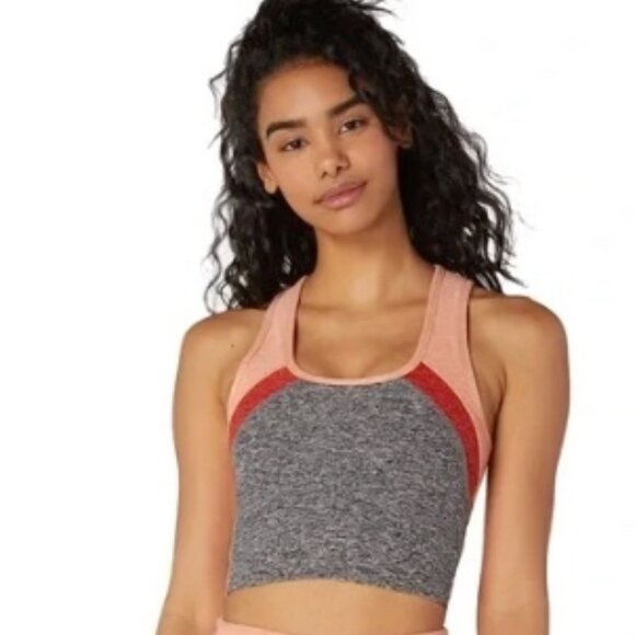 Beyond Yoga Colorblock Racerback Crop Tank – Size L - Picture 1 of 4